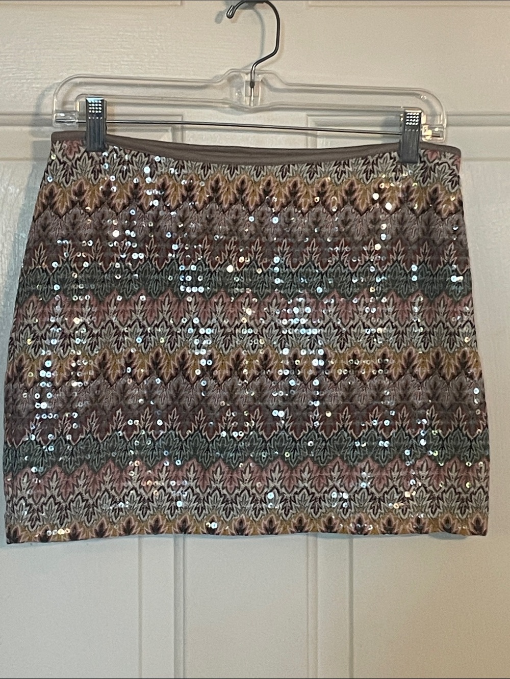 Express Sequined Embellished Mini Skirt XS